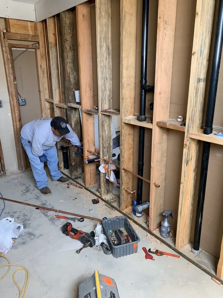 Commercial rough-in plumbing for Water Heater Replacement in Hollister